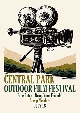 Central Park Outdoor Film Festival Poster