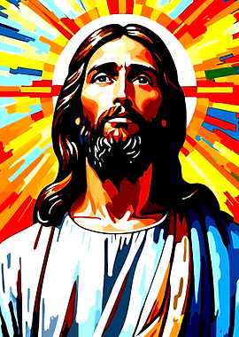 Jesus Christ with Radiant Halo