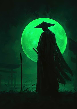 Samurai Under a Green Moon