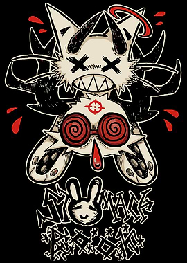 Creepy Bunny Demon with Target