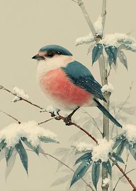 Bird on a Snowy Branch