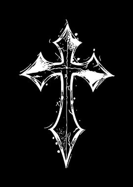 Gothic Cross Illustration