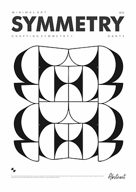 Minimalist Abstract Symmetry Poster
