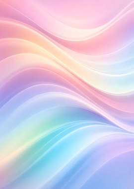 Abstract Pastel Waves Background