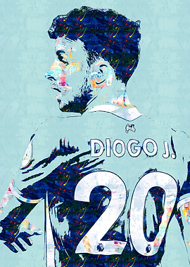 Diogo Jota 20 Football Art