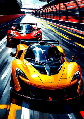 Racing Cars on Track