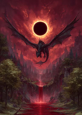Dragon Under a Blood Eclipse