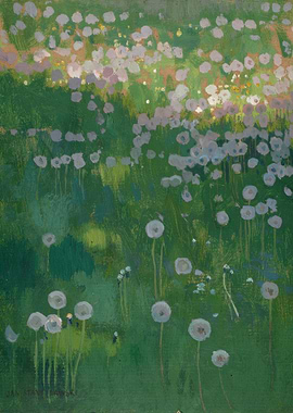 Dandelion Field Painting