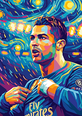 Cristiano Ronaldo Pop Art Portrait