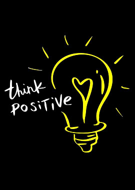 Think Positive Lightbulb