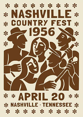 Nashville Country Fest Print