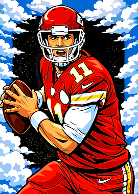 Football Player with Ball