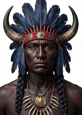 Native American Chief Portrait