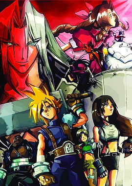 Final Fantasy VII Cast Poster