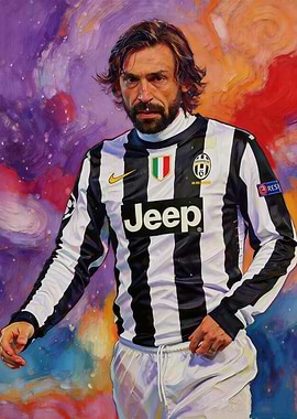 Andrea Pirlo Juventus Portrait