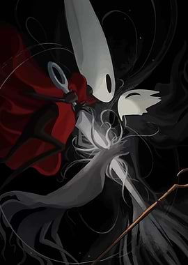 Hollow Knight Characters in Dark Art