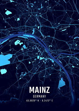 Mainz Midnight City Map