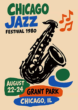 Chicago Jazz Festival 1980 Poster