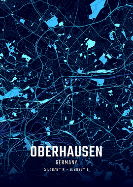 Oberhausen Midnight City Map