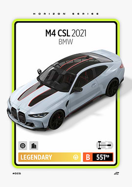 BMW M4 CSL 2021 Card