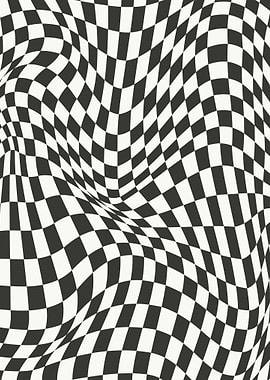 Warped Checkerboard Pattern