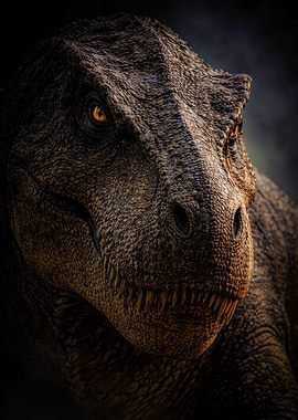 Close-up of a Tyrannosaurus Rex