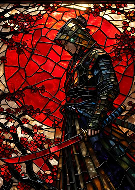 Samurai in Stained Glass