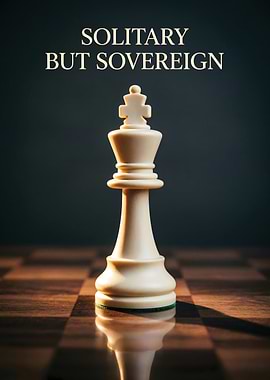 Solitary King Chess Piece