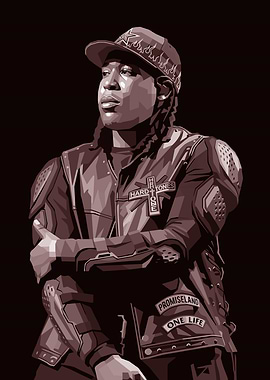 Don Toliver with Flames and Patches