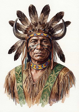 Native American Chief Portrait