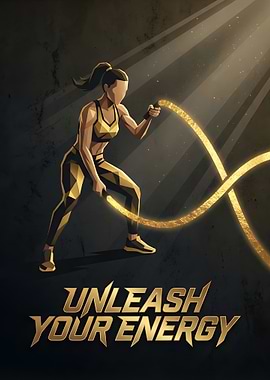 Woman with Battle Ropes