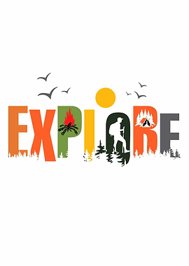 Explore word art with nature elements