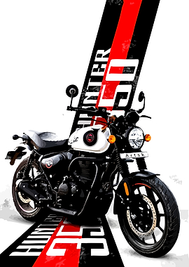 Royal Enfield Hunter 350 Motorcycle Art