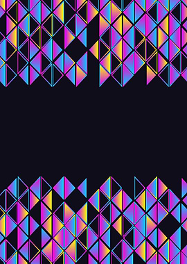 Abstract Geometric Triangle Pattern