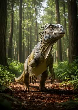 Dinosaur in a Forest