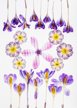 Pressed Flowers Arrangement