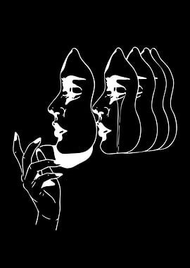 Distorted Faces and Hand