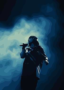 Singer Performing on Stage