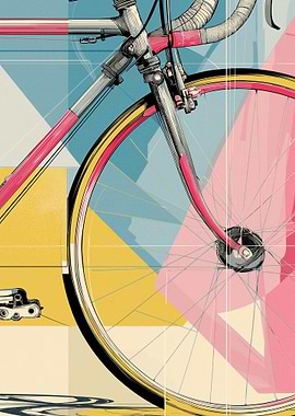 Close-up of a Vintage Bicycle Wheel