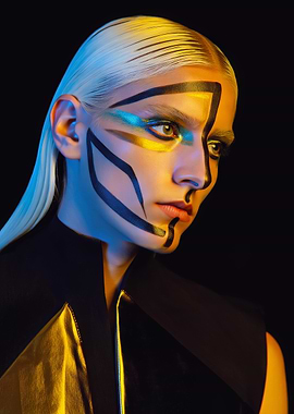 Avant-garde Makeup Portrait