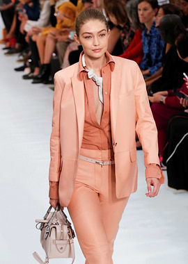 Gigi Hadid on the runway