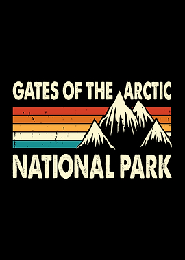 Gates of the Arctic National Park Retro Design