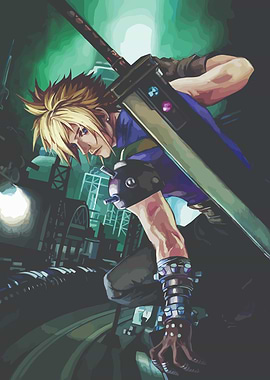 Cloud Strife with Buster Sword