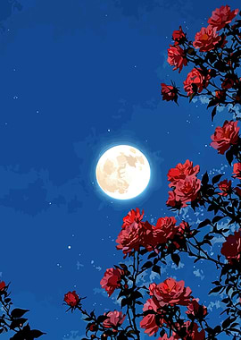 Moonlit Roses