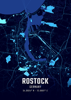 Rostock Midnight City Map