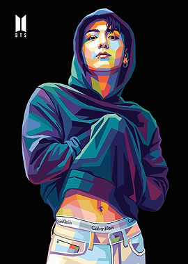 Jungkook in Pop Art Style