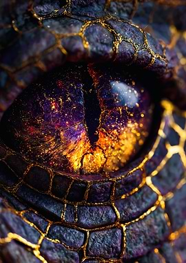 Purple Dragon Eye Gold Scales