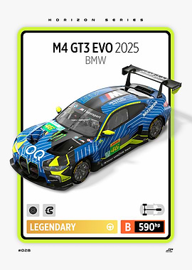 BMW M4 GT3 EVO 2025 Car Card