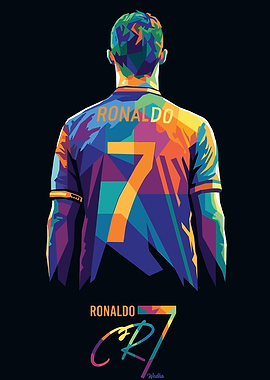 Cristiano Ronaldo WPAP Art