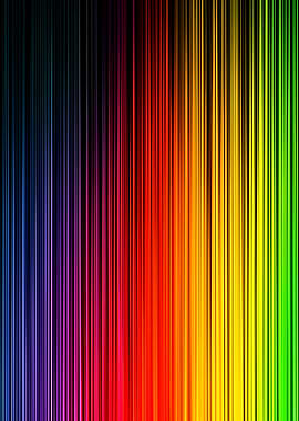 Rainbow Vertical Stripes Background